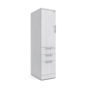 Sol Series Left Side Tower Storage with Box/Box/File | Laminate Cabinet | Available in 2 Sizes