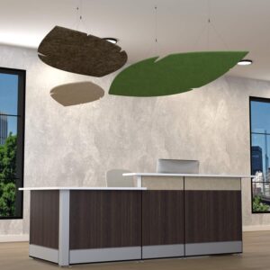 Individual Solid Leaf Hanging & Acoustic Ceiling Panels | Build Your Own Sets | 18 Colors