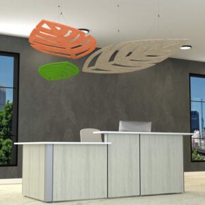 Leaf Straight Lines | Hanging & Acoustic Ceiling Panels | Individual Leaf | Build Your Own Sets | 18 Colors