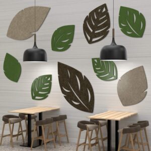 eSCAPE Series Leaves Acoustic Wall Art | Set of 9 | 2 Color Options