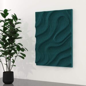 eSCAPE Series Parametric Design Acoustic Wall Art | 3 Different Sizes | 18 Color Options