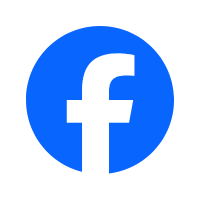 Clickable blue Facebook icon