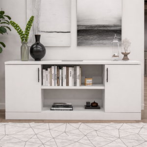 Office Credenza with Double Doors | Fully Assembled | Sol Collection | 24"Dx70"Wx30"H