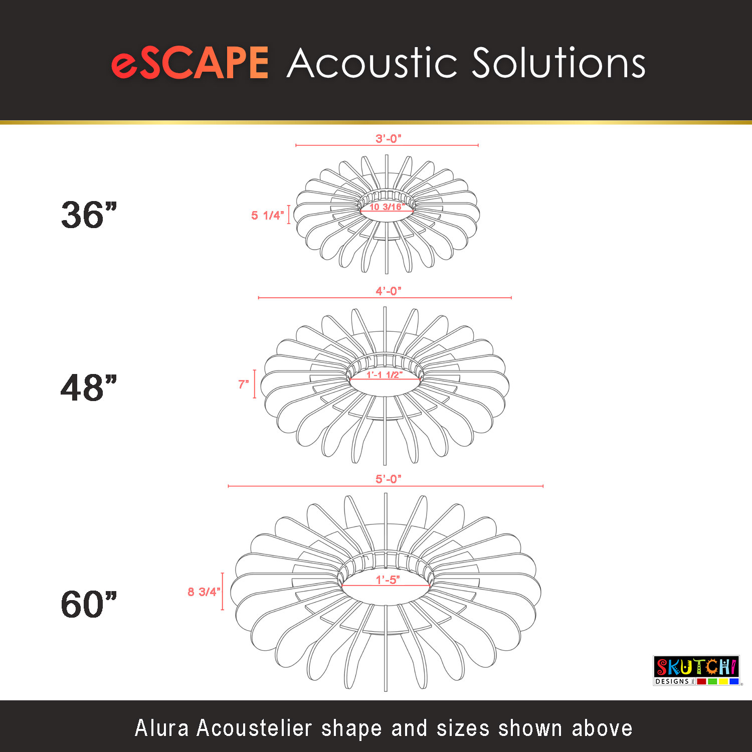 Individual Hanging Panel | Acoustelier Alura | Build Your Own Sets | 18 Colors - Image 3