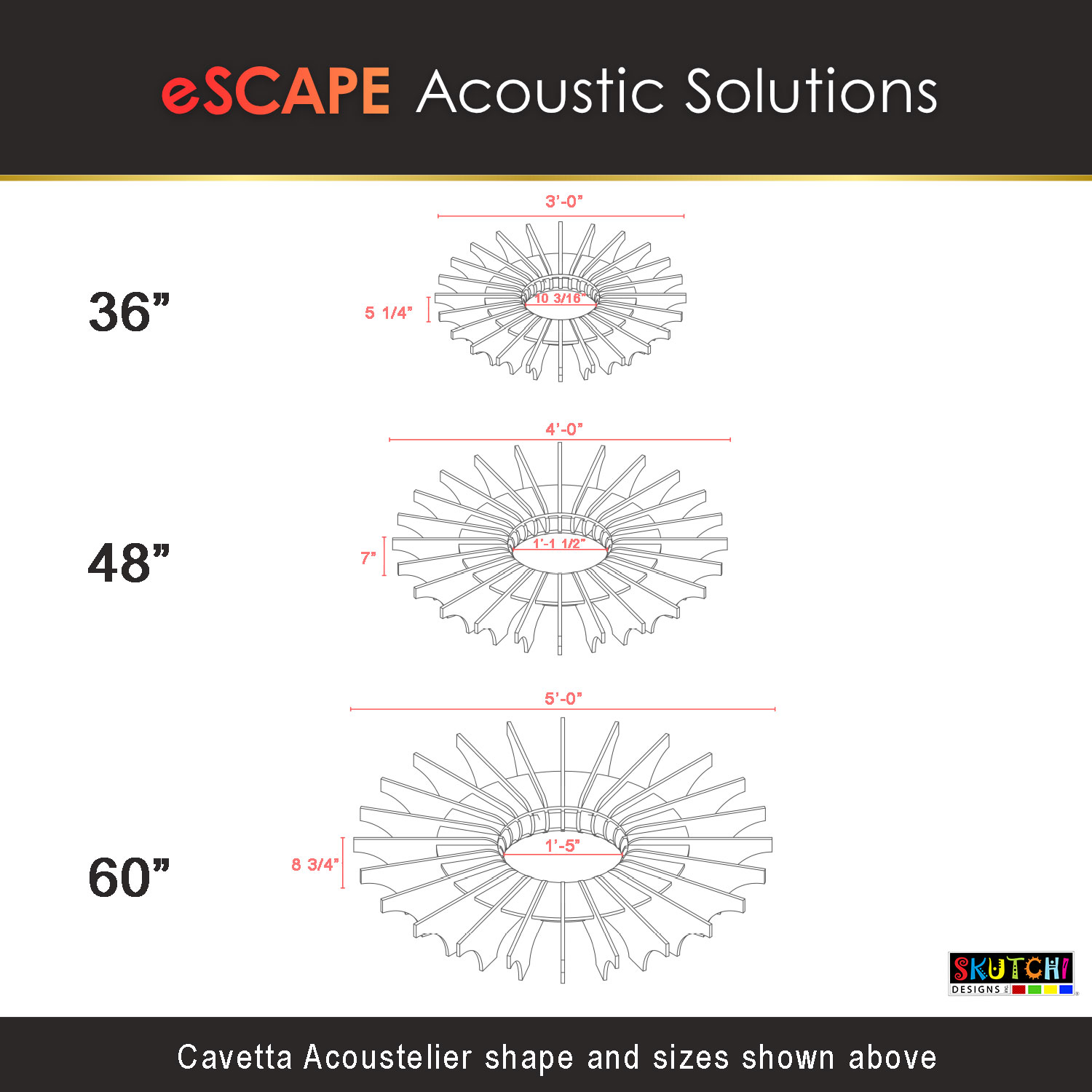 Ceiling Art | Acoustelier Cavetta | Build Your Own Sets | 18 Colors - Image 4