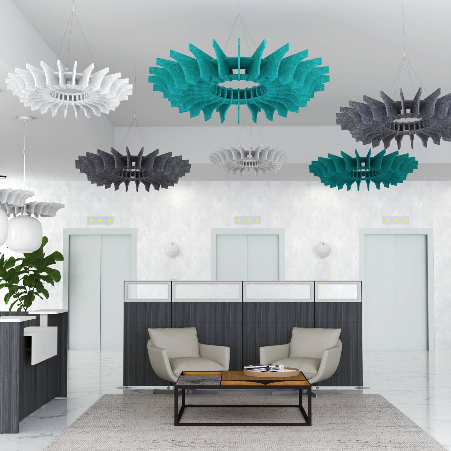 Ceiling Art | Acoustelier Cavetta | Build Your Own Sets | 18 Colors - Image 2