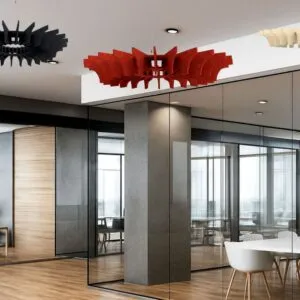 Hanging Acoustic Chandelier for Offices | Custom Build (18 Colors) – Cavetta eSCAPE